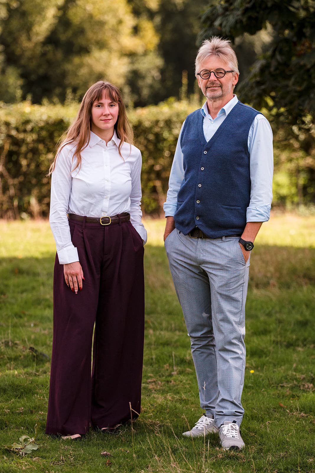 Rudy Leroy en Faith De Groote buiten